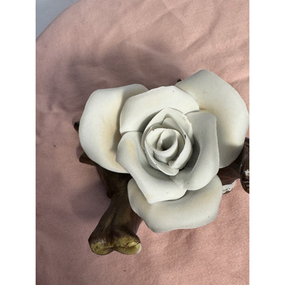 White Ceramic Rose - Picture 4 of 8